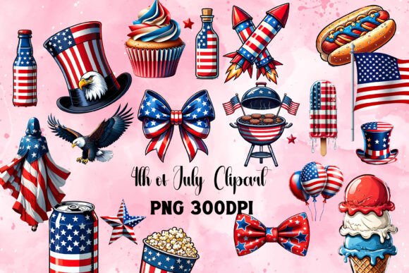 4th of July Clipart Bundle
