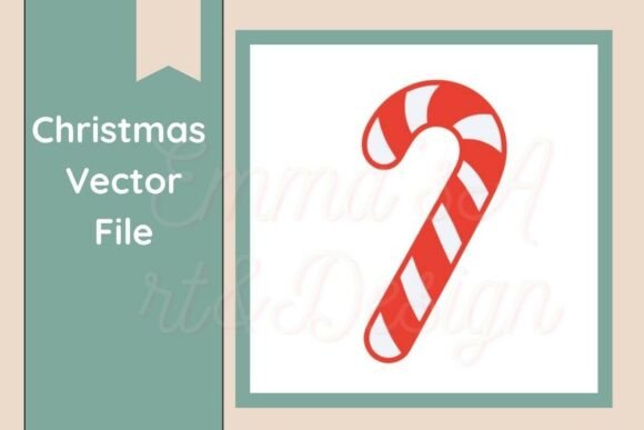 Candy Cane Christmas Vector