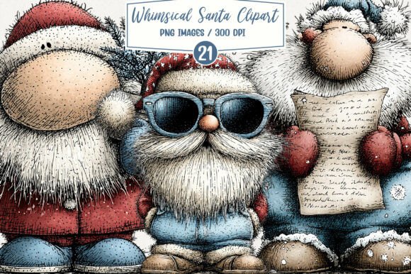 Christmas Santa Clipart Bundle: A Creative Resource for Modern Designers