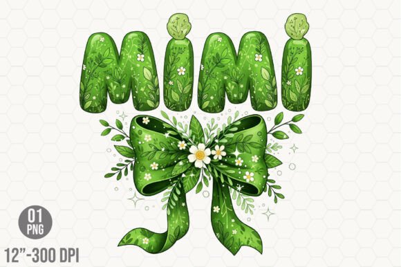 Floral Mimi Png Coquette Mama Grandma