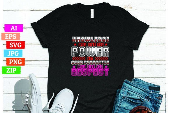 Knowledge Will Give You Power Net Good C: A Unique T-Shirt Design for Print On Demand Businesses