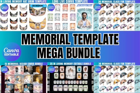 Maximize Your Creative Potential with the Memorial Mega Bundle Canva Template