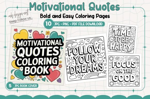 Motivational Quotes Coloring Pages: A Creative Escape for Modern Minds