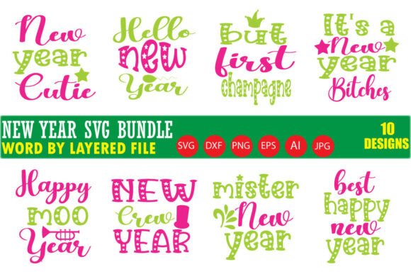 New Year SVG Bundle: A Versatile Tool for Creative Workflows