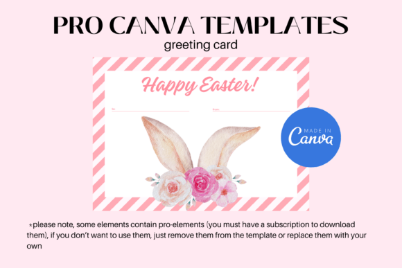 Pink Easter Greeting Card: A Creative and Practical Solution for Digital Designers