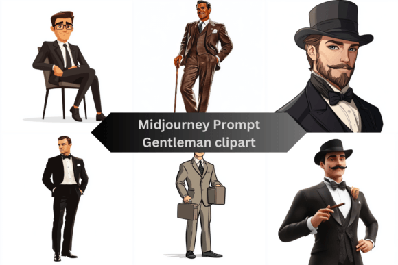 Prompt for Gentleman Clipart