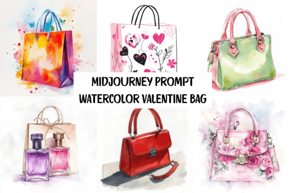 Prompt for Watercolor Valentine Bag