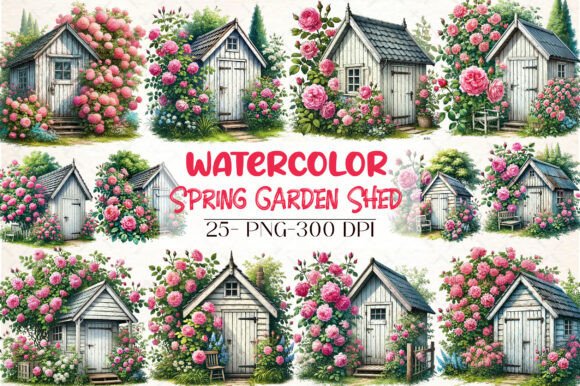 Spring Garden Shed Clipart: A Creative Resource for Every Project