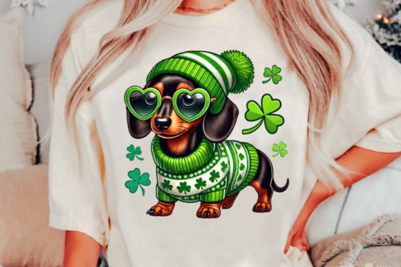 St. Patrick’s Day Dachshund Dog PNG: A Fun and Versatile Design for Every Occasion