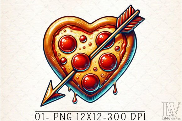 Valentine Heart Pizza PNG: A Creative Twist for Your Projects