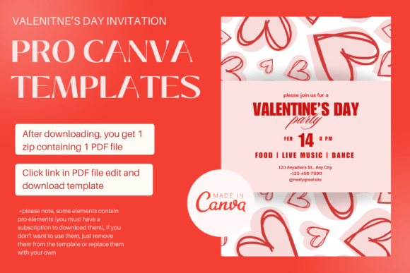 Valentine Love Invitation Canva PRO: A Creative Way to Express Love