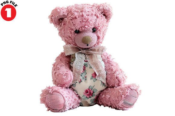 Watercolor Valentine Cute Teddy Bear PNG: A Versatile Design for Creative Projects