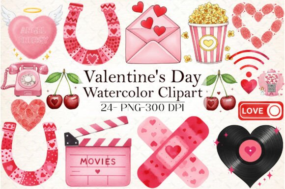 Watercolor Valentine’s Day Clipart: A Creative Way to Express Love